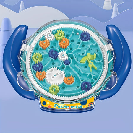 Kids 3D Gear Maze Disk Toy Tabletop Game