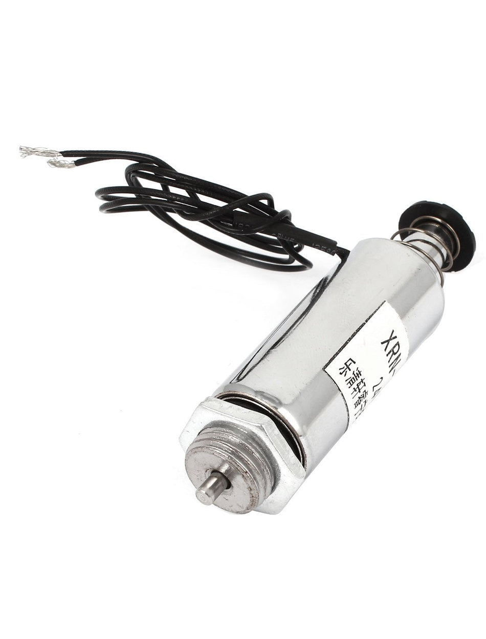 🟢 DC 24V 16 mm Povlačni tip cijevnog solenoida, elektromagnet s oprugom za povratak