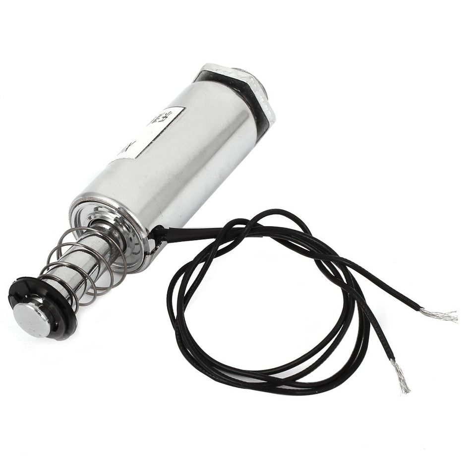 🟢 DC 24V 16 mm Povlačni tip cijevnog solenoida, elektromagnet s oprugom za povratak