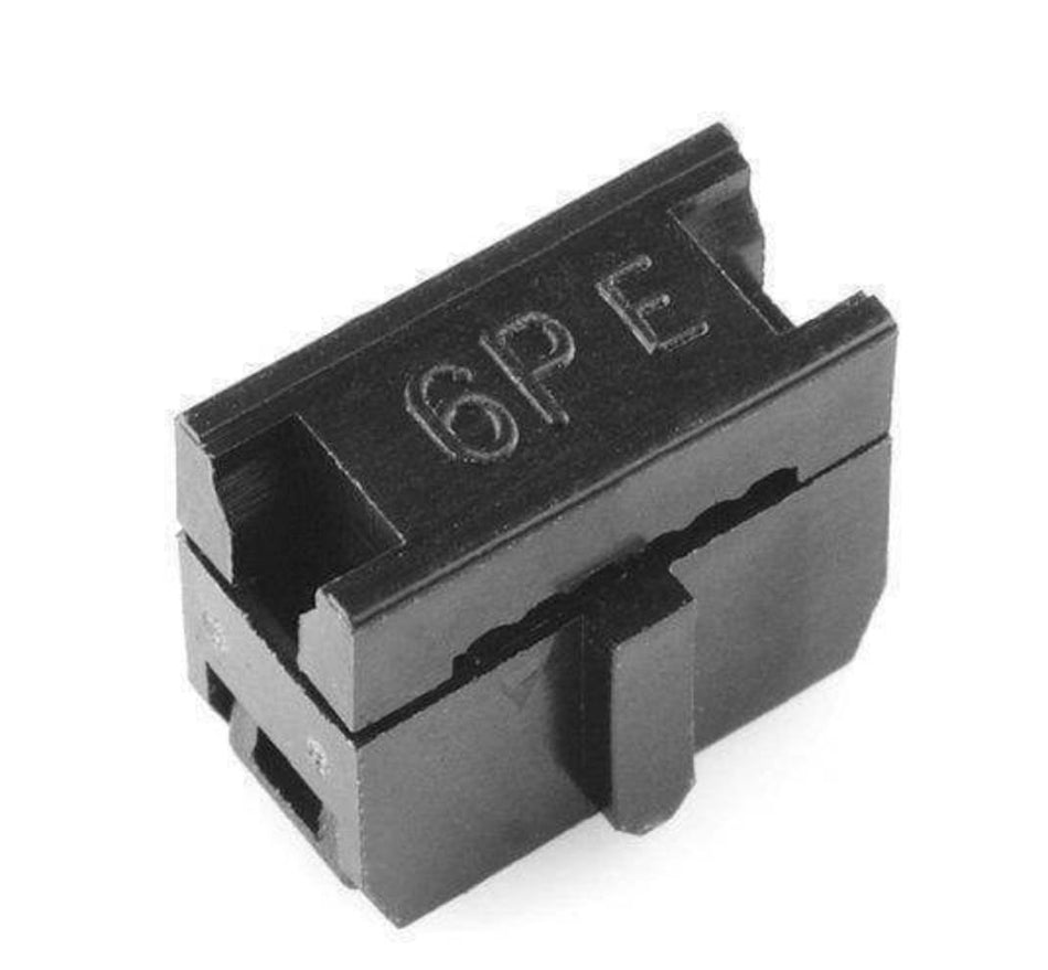 🟢 Σύνδεσμος Πτύχωσης Κορδέλας - 6 ακίδων (2x3 Θηλυκό) 