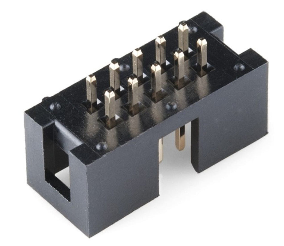 🟢 Καλυμμένη Κεφαλίδα 2x5 Pin 