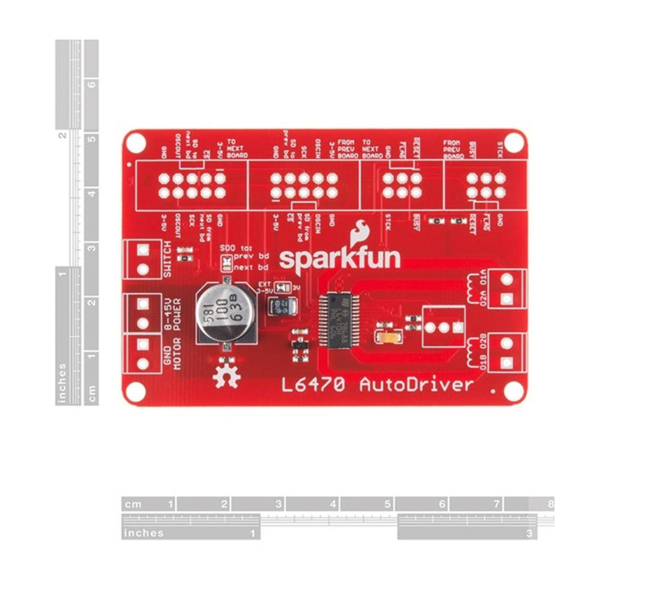 🟢 SparkFun AutoDriver - Řadič krokového motoru L6470 (v13)