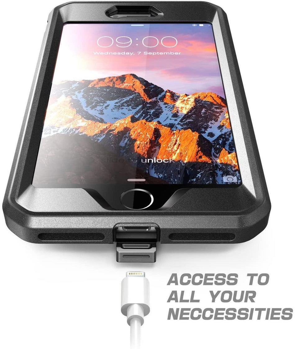🟢 SUPCASE Θήκη iPhone 7 Plus, Θήκη iPhone 8 Plus, Ανθεκτική Θήκη με Θήκη Ζώνης 