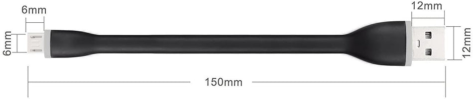 🟢 BigBlue Κοντό Καλώδιο Micro USB 2 Πακέτο 0.5ft, Καλώδιο Micro-USB σε USB, Καλώδιο Micro USB για Συγχρονισμό Δεδομένων για Android Samsung, HTC, Sony, Nexus, LG, HuaWei και Περισσότερα 