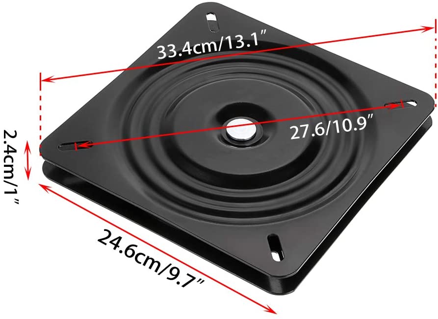 🟢 Sumnacon 10 "360 graden zware swivel platen bar vierkante ontlasting ontlasting zwenkvervanging voor barkruk, stoel