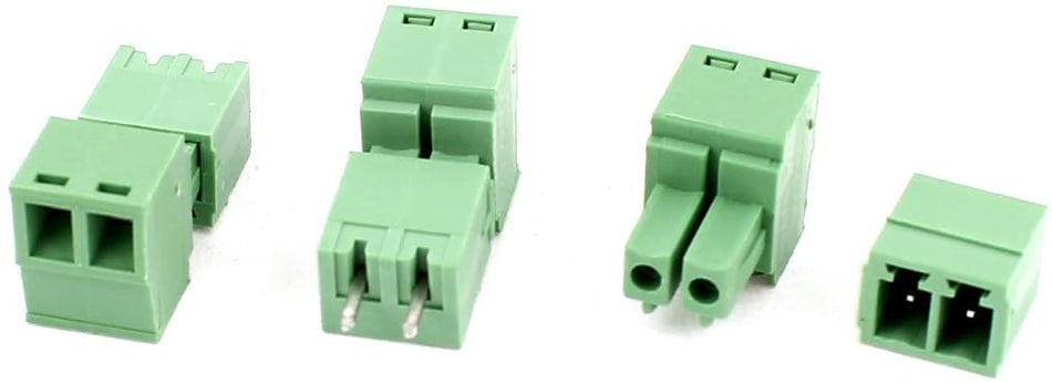 🟢 20 Ζεύγη Βύσμα Αρσενικό 3.81mm και Υποδοχή Θηλυκό PCB Τερματικό Μπλοκ με Βίδα 