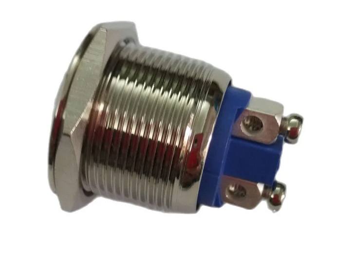 🟢 19mm Momentary normal closed NC waterproof metal electric car pushbutton switches