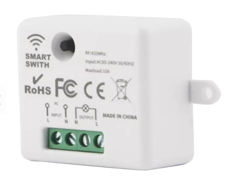 🟢 Mini RF 433Mhz Module Smart Life Wireless Switch Light Electrical Controller Home Remote Wall On Off 220V 10A LED Lamp
