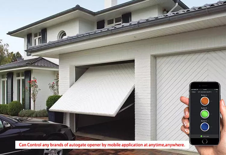 🟢 86mm Smartphone Garage Door WiFi Smart Control App Alexa Voice Remote Control