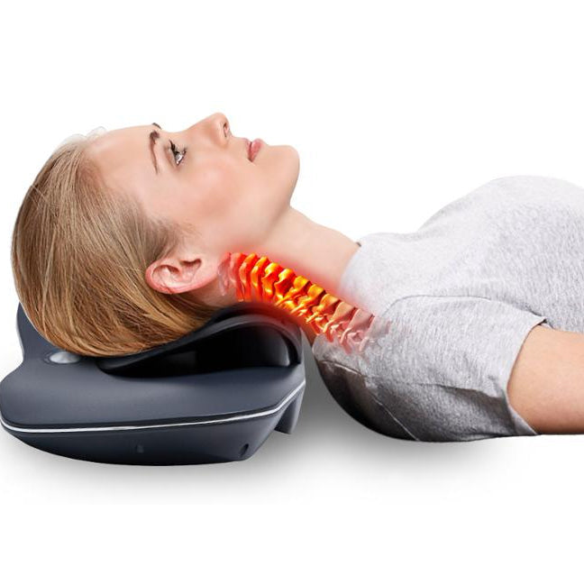 🟢 3 in 1 electric heated portable wrap around neck massager neck pain massage machine vibration therapy machine