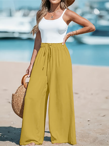 Elegant High-Waisted Loose Wide-Leg Pants for Women