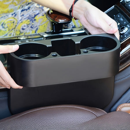 LP842892 Portable Car Cup Holder &ndash; Multi-Use Organizer Black