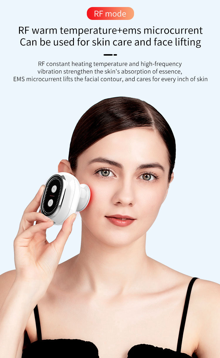 KKS Radio Frequency Skin Tightening Home Facial Lift Microcurrent Face Uplifting Led Rf Ems Beauty Device Instrument