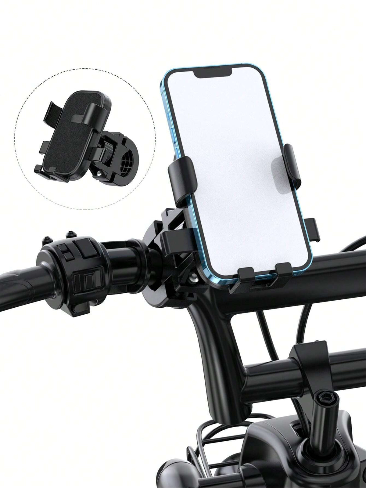 Multicolour Quick-Lock Electric Bike and Motorcycle Phone Holder