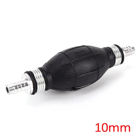 6mm/8mm/10mm/12mm Black Rubber Aluminum Manual Fuel Pump Hand Primer Oil Gasoline Petrol Diesel Liquid Transfer Pump 10mm