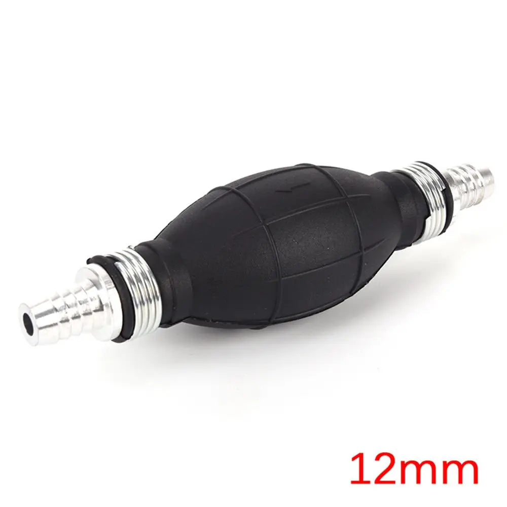6mm/8mm/10mm/12mm Black Rubber Aluminum Manual Fuel Pump Hand Primer Oil Gasoline Petrol Diesel Liquid Transfer Pump 12mm