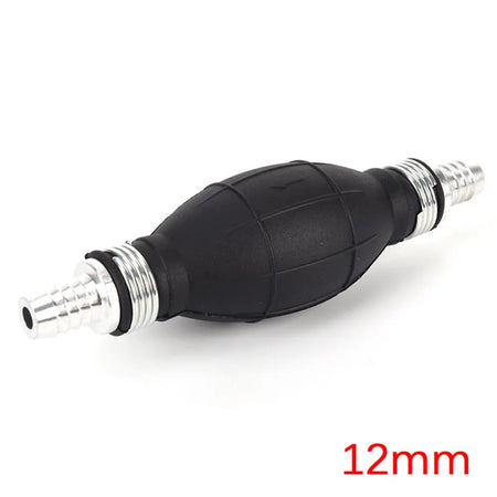 6mm/8mm/10mm/12mm Black Rubber Aluminum Manual Fuel Pump Hand Primer Oil Gasoline Petrol Diesel Liquid Transfer Pump 12mm