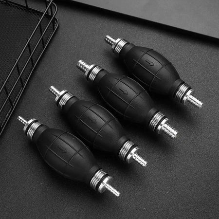 6mm/8mm/10mm/12mm Black Rubber Aluminum Manual Fuel Pump Hand Primer Oil Gasoline Petrol Diesel Liquid Transfer Pump