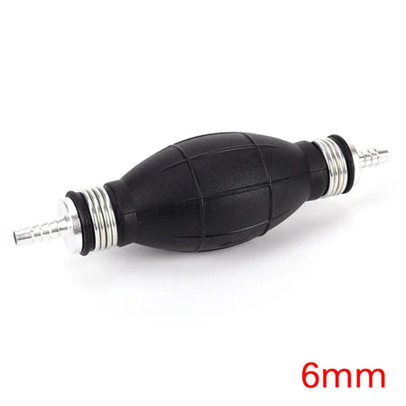 6mm/8mm/10mm/12mm Black Rubber Aluminum Manual Fuel Pump Hand Primer Oil Gasoline Petrol Diesel Liquid Transfer Pump 6mm