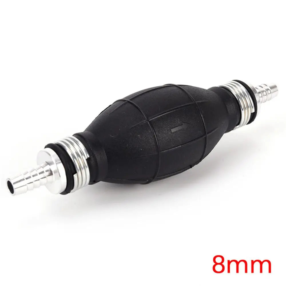 6mm/8mm/10mm/12mm Black Rubber Aluminum Manual Fuel Pump Hand Primer Oil Gasoline Petrol Diesel Liquid Transfer Pump 8mm