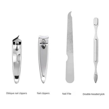 7-Piece Stainless Steel Manicure Pedicure Set for Convenient Grooming