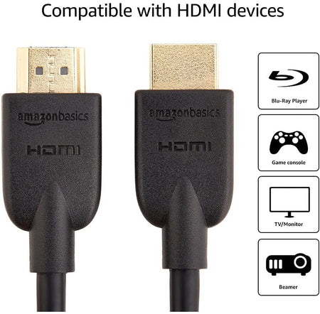 High-Speed, Ultra HD HDMI 2.0 Cable, Supports 3D Formats And With Audio Return Channel, 1.8 M