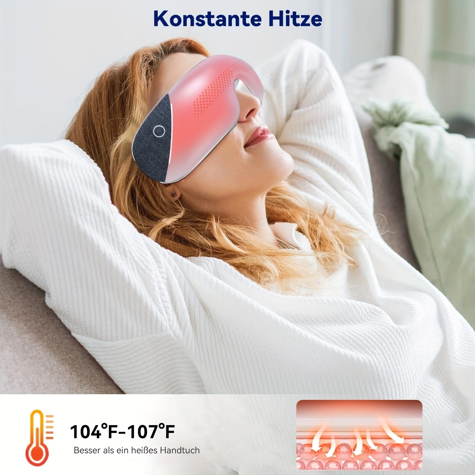 Hot Eye Massager - Music Eye Mask No Electricity For Home
