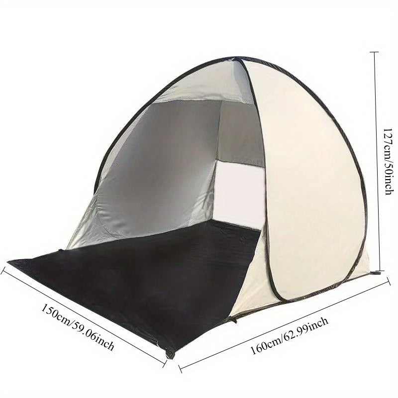 Rose Golden Oval Instant Pop-Up Camping Tent - Lightweight &amp; Portable