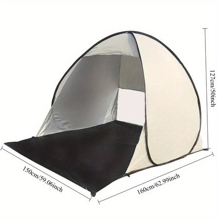 Rose Golden Oval Instant Pop-Up Camping Tent - Lightweight &amp; Portable