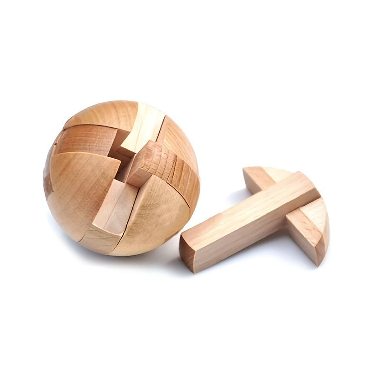 Wooden Puzzle Magic Ball Brain Teaser Toy