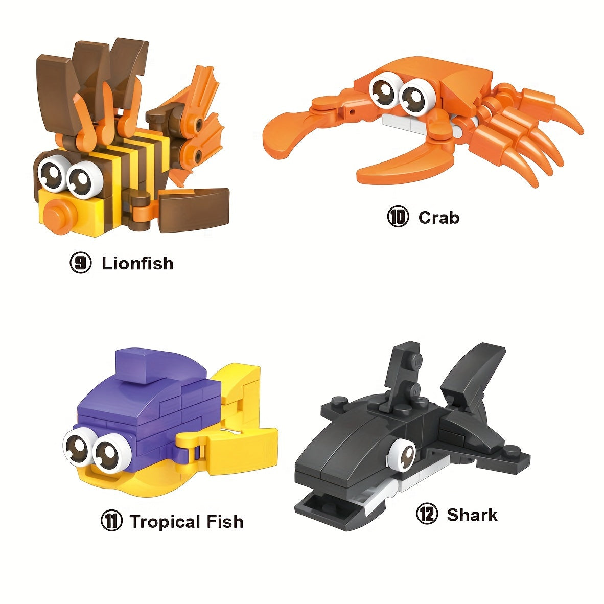 Sea Animal Building Blocks Set - Fun Educational Toy