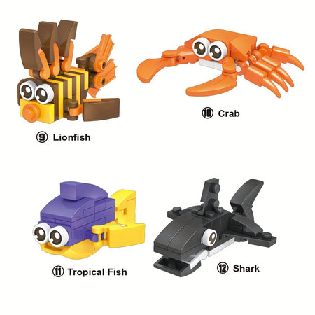 Sea Animal Building Blocks Set - Fun Educational Toy