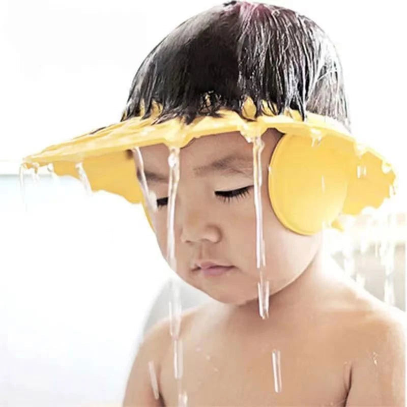 77HD Baby Shower Cap Bathing Cap Baby Bath for Head Cap Visor for Washing Hair Adjustable Safe Shampoo Shower Bathing for Bath