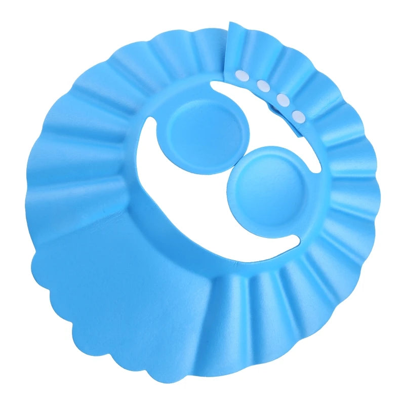 77HD Baby Shower Cap Bathing Cap Baby Bath for Head Cap Visor for Washing Hair Adjustable Safe Shampoo Shower Bathing for Bath blue