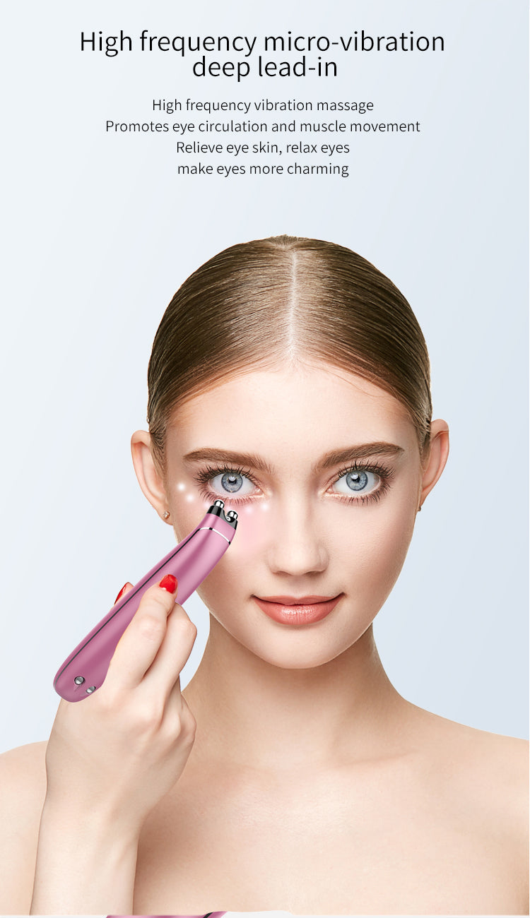 KKS Beauti Product Dark Circle Vibration Anti Wrinkle Eye Lift Care Roller Lifting Beauty Device Rf Ems Eye Massager