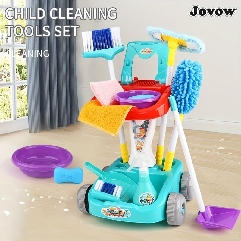 Jovow Sweeping Toys, Broom And Dustpan Set