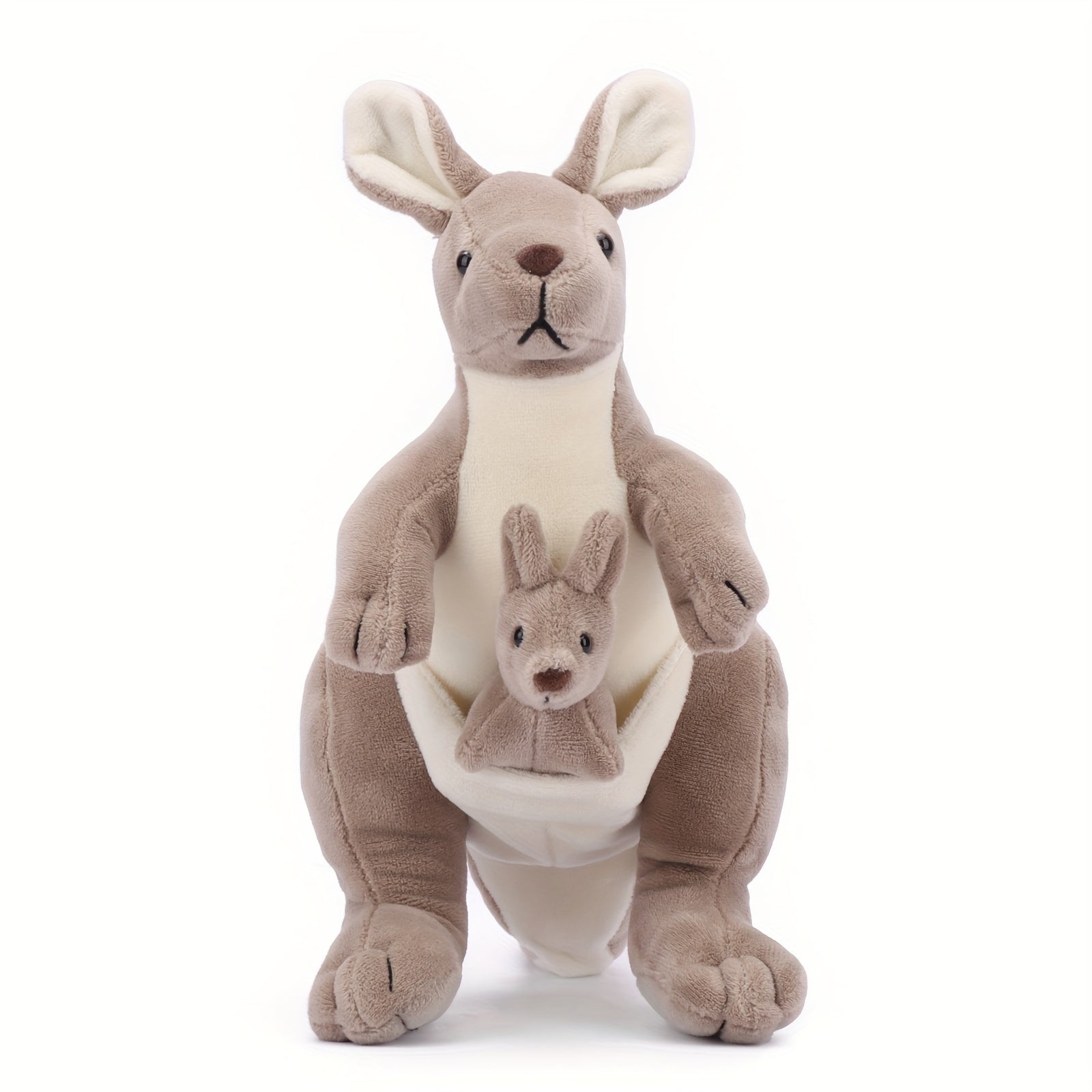 Cuddly Kangaroo &amp; Baby Plush Toy Set - Perfect Gift for Babies 0-3 Years