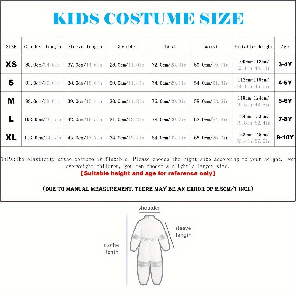 Kids Astronaut Costume with Spaceship Toy - Space Jumpsuit for Dress Up