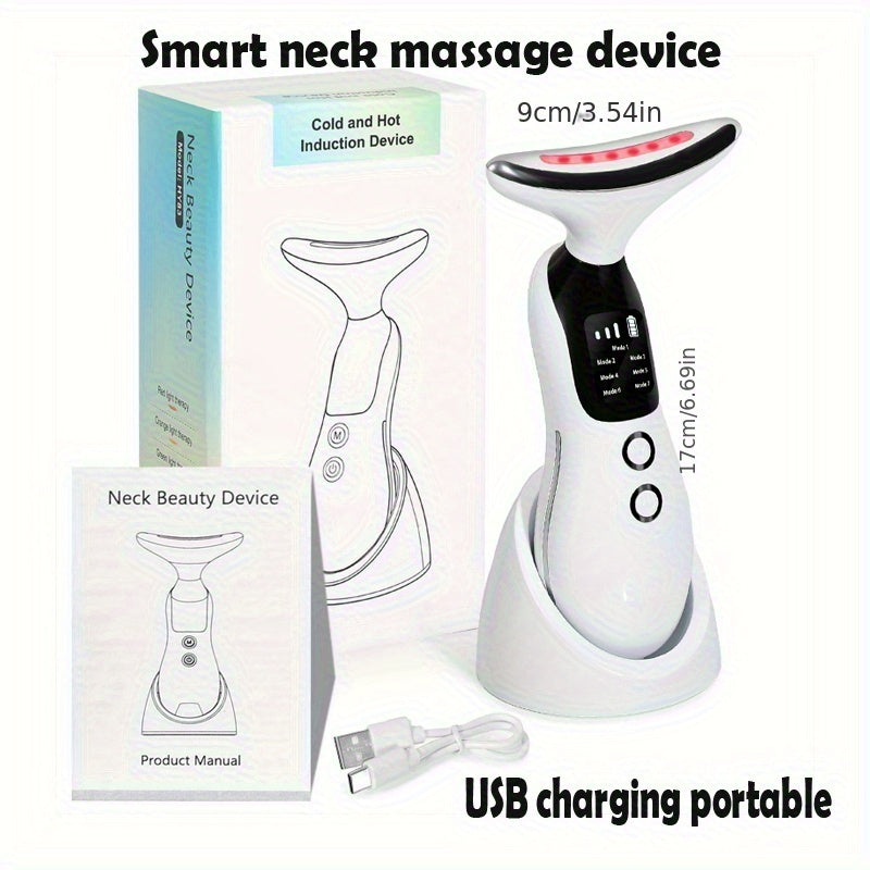 V-Face Intelligent Beauty Device for Neck and Face Massage White