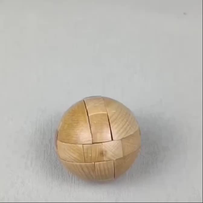 Wooden Puzzle Magic Ball Brain Teaser Toy