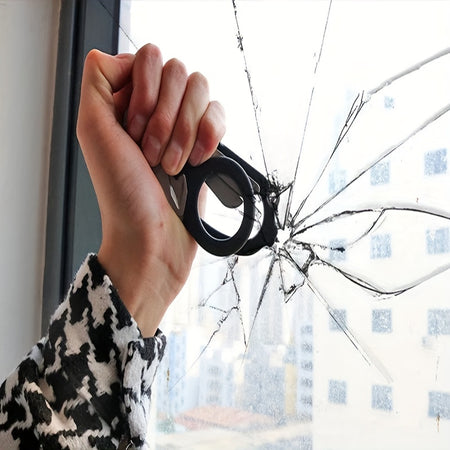 Tactical Stainless Steel Folding Scissors with Ergonomic Design