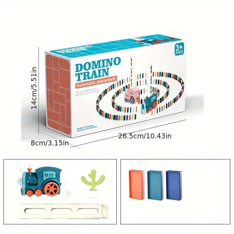 Domino Mini Train Automatic Building Blocks Toy Car