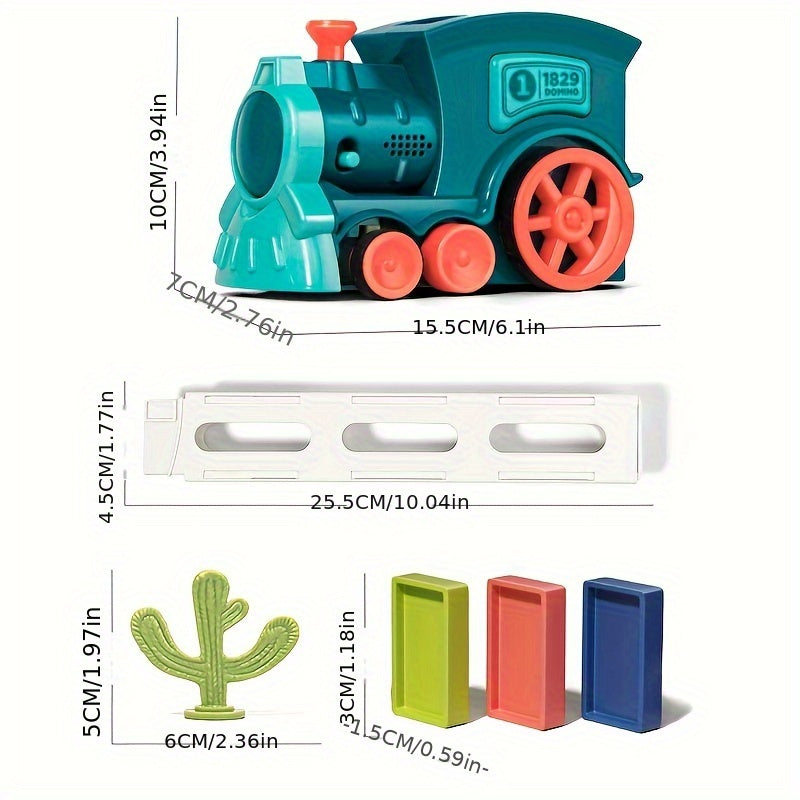 Domino Mini Train Automatic Building Blocks Toy Car