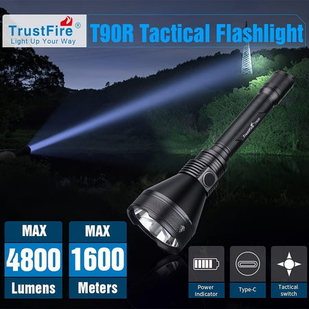 TrustFire T90R &ndash; 4800 Lumen High-Performance Tactical Flashlight