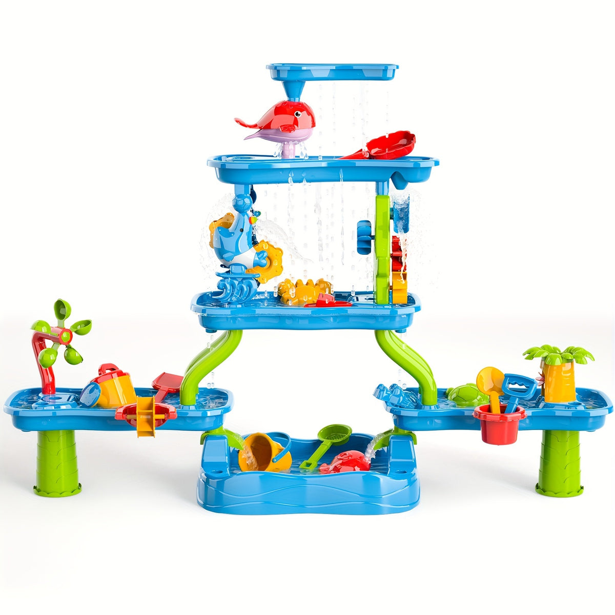 Babyhome Kids' Sand &amp; Water Play Table: Sensory Activity Center - Outdoor Toy For Summer Fun - Great Gift for Ages 3-6 Sand Water Table