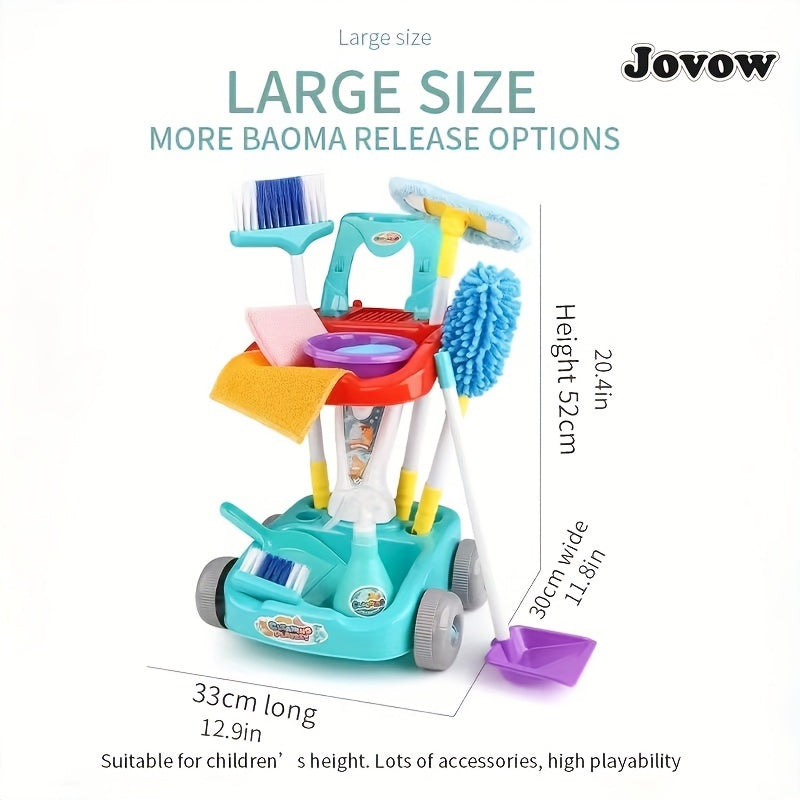 Jovow Sweeping Toys, Broom And Dustpan Set