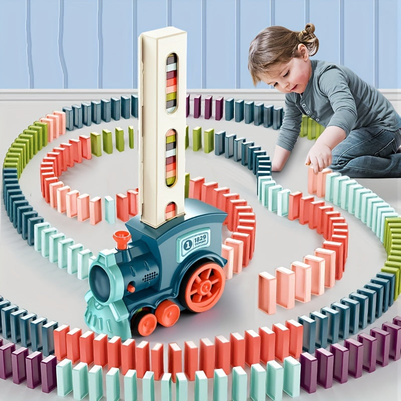 Domino Mini Train Automatic Building Blocks Toy Car