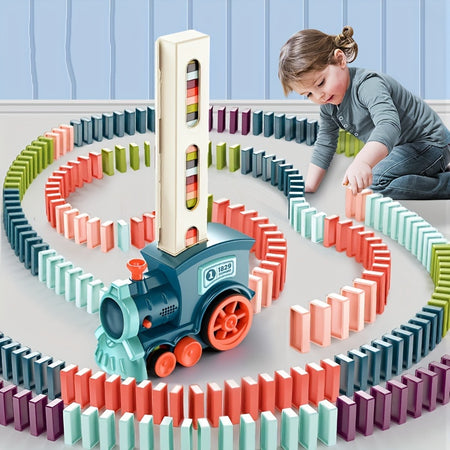 Domino Mini Train Automatic Building Blocks Toy Car