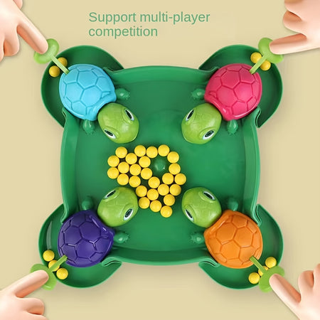 Little Turtle Eating Beans Grabbing Beads Toy - Educational Parent-child Game