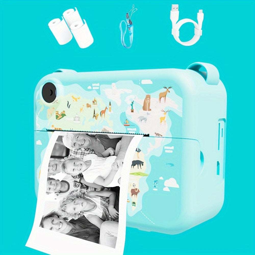 Toddler Instant Print Camera HD Digital Video Baby Toy Blue